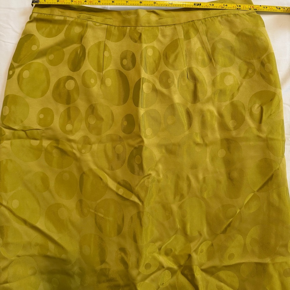 Lily & Taylor Vintage 3 Piece Suit Set Green Size 12 Jacket Skirt Tank Top - Picture 3 of 16